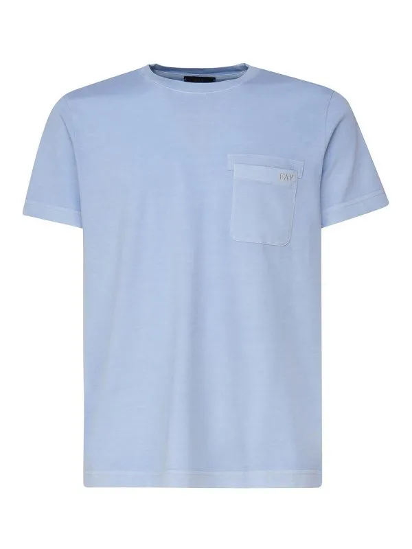 Fay T-Shirt - Bleu - Bleu - Homme | NPMB348132TUYKU602