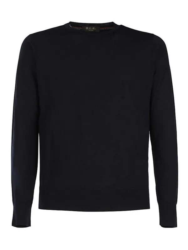 Loro Piana Pull Col Rond - Bleu - Bleu - Homme | FAI1916WA31