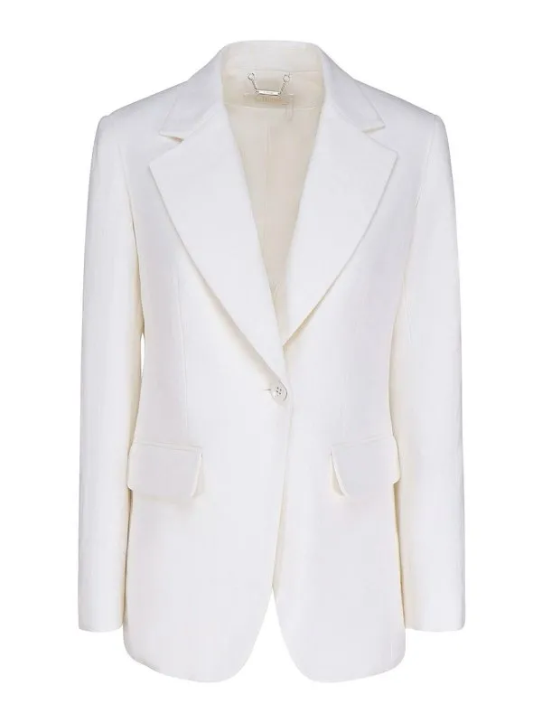 Chloe' Blazer Couturier - Blanc - Blanc - Femme | C23UVE06031101
