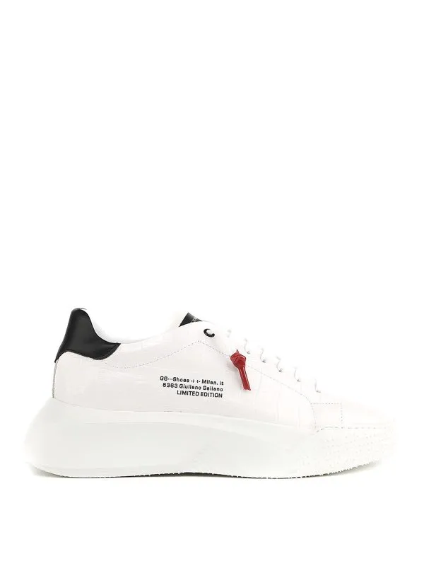 Giuliano Galiano Baskets - Blanc - Blanc | NEMESIS2CROCKWHITE