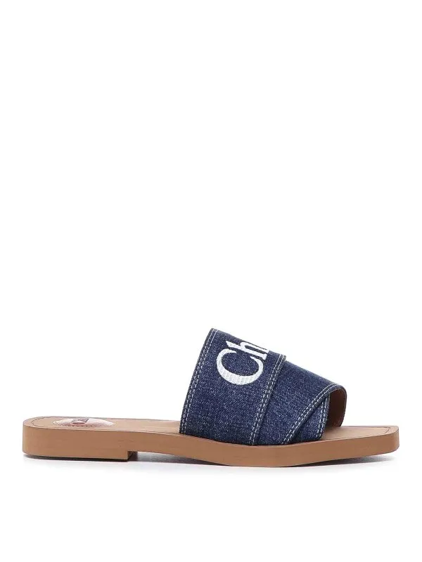Chloe' Ballerines - Denim - Denim - Femme | C23A188FR45D