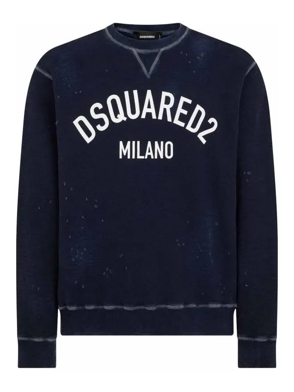 Dsquared2 Sweat-Shirts - Bleu - Bleu - Homme | S71GU0654S25463478