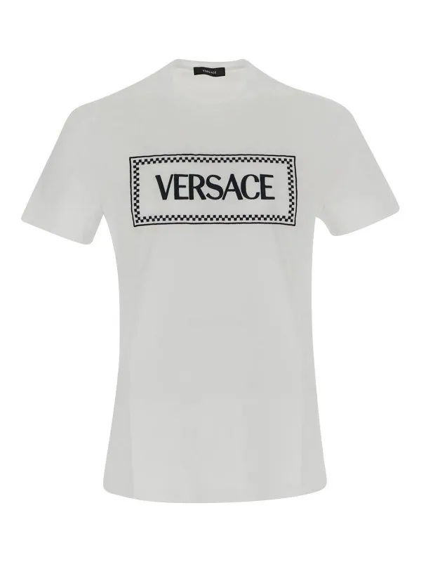 Versace T-Shirt - Blanc - Blanc - Homme | 10116941A085841W000