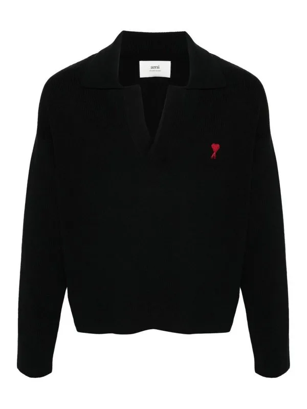 Ami Paris Chemise - Noir - Noir - Homme | UPL346KN0042001