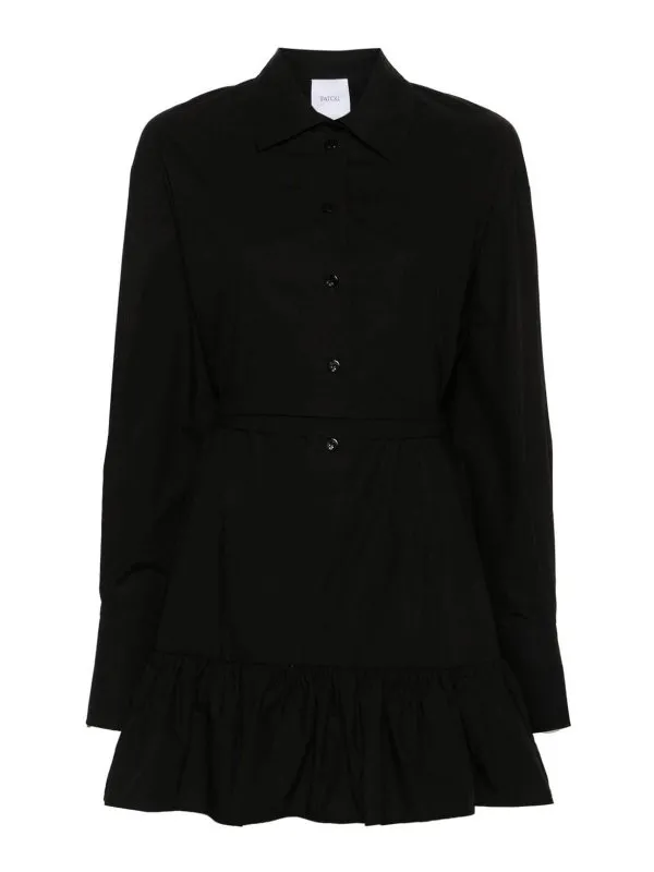 Patou Robe Courte - Noir - Noir - Femme | DR1360017999B