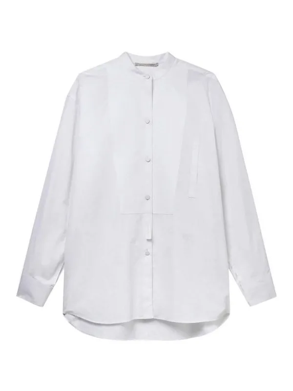 Stella Mccartney Chemise - Plastron - Blanc | 620114SMA909000