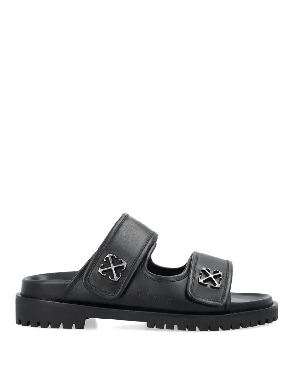Off-White Sandales - Noir - Noir - Homme | OMIH008S24LEA0011072