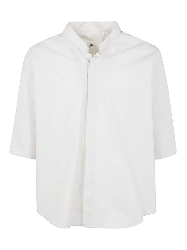 Ami Paris Chemise - Blanc - Blanc - Homme | USH218CO0063193