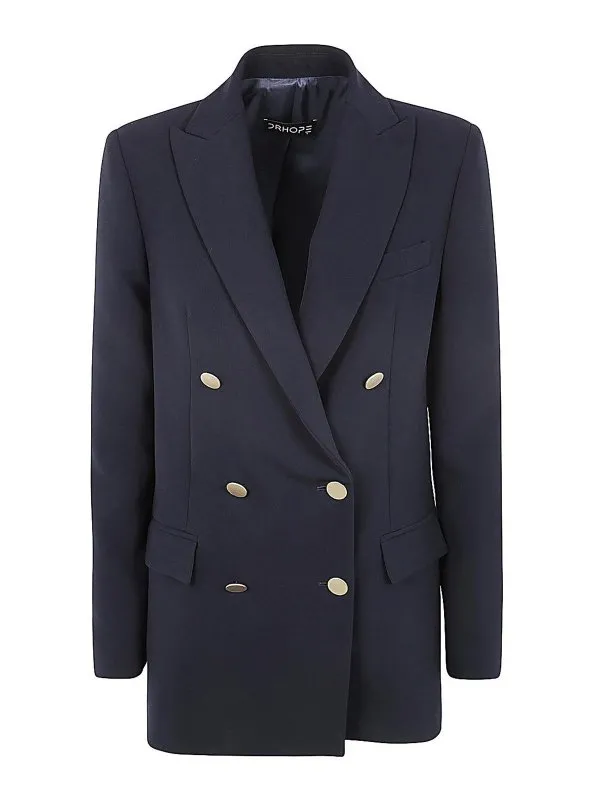 Drhope Veste Casual - Bleu - Bleu - Femme | 3687BO25316089