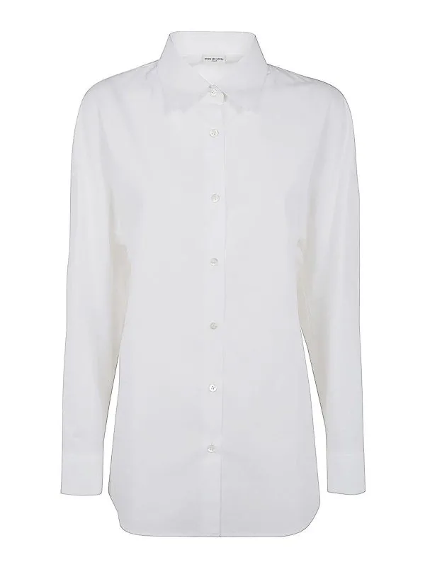 Dries Van Noten Chemise - Blanc - Blanc - Femme | 24101071083281