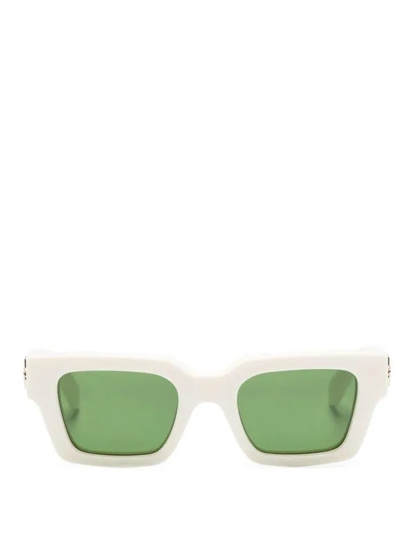Off-White Lunettes De Soleil - Crème | OERI126S24PLA0010155