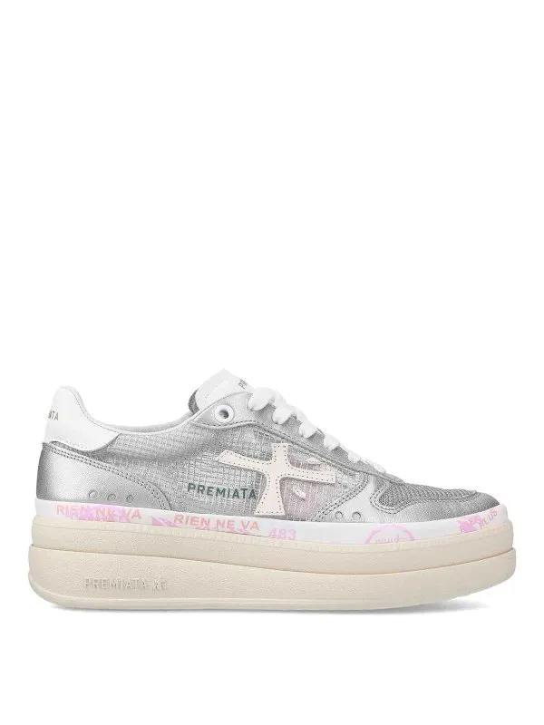 Premiata Baskets - Blanc - Blanc - Femme | MICOLVAR | thebs.com