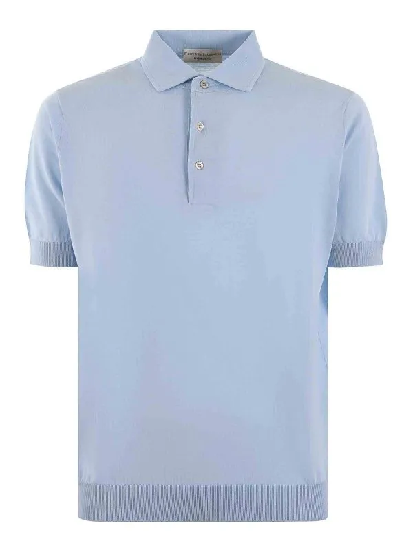 Filippo De Laurentiis Polo - Bleu Clair - Homme | PL1MCPARCR14R800