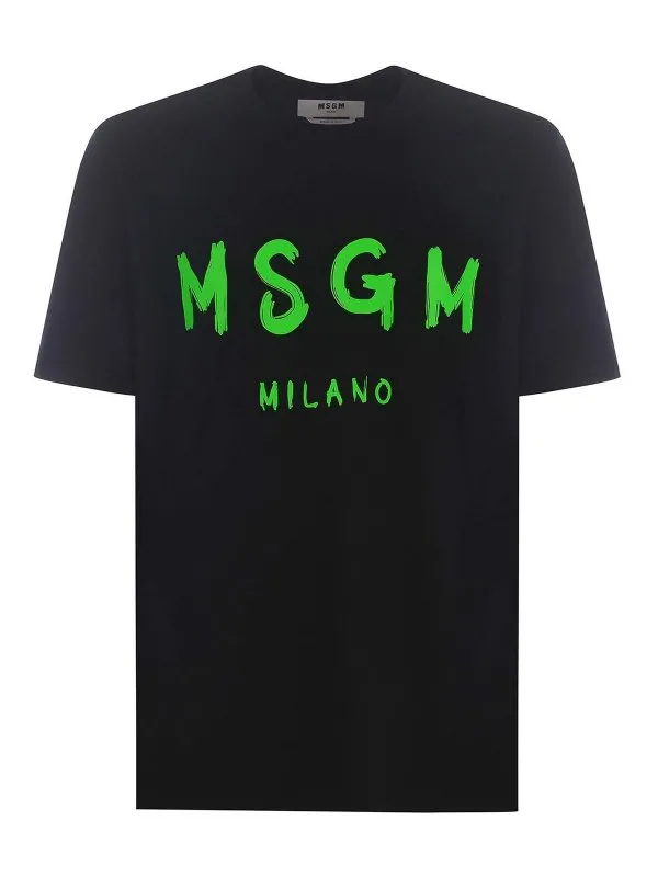 M.S.G.M. T-Shirt - Noir - Noir - Homme | 3640MM510F24700299