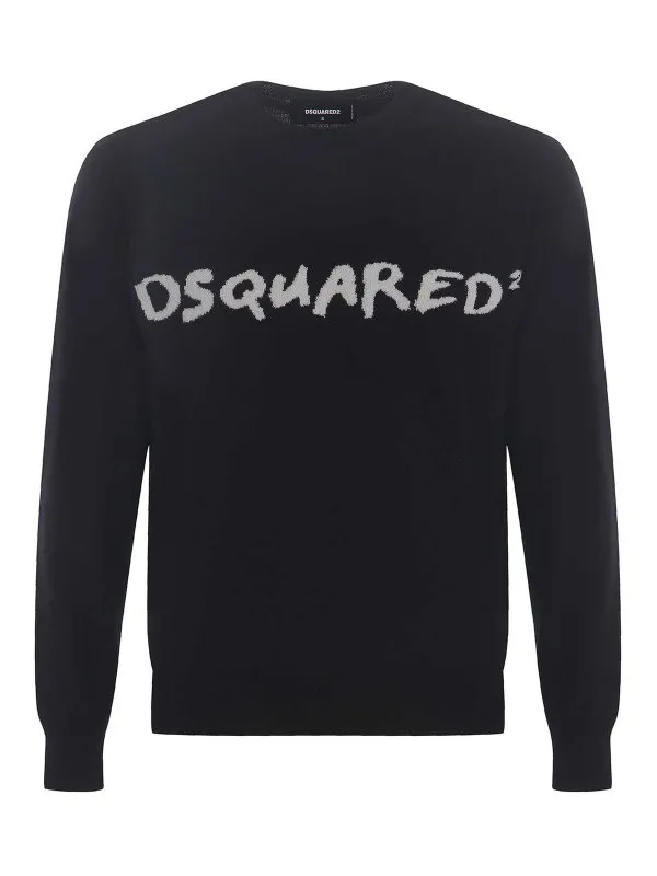 Dsquared2 Pull Col Rond - Noir - Noir - Homme | S74HA1431S18459961