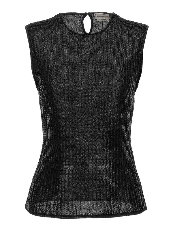 Alexander Mcqueen Top - Armor - Noir - Femme | 791074Q1A9N1013