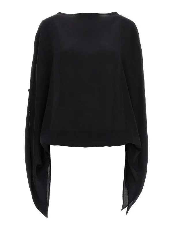 Di.La3 Pari' Blouse - Cristina - Noir - Femme | C241NERO