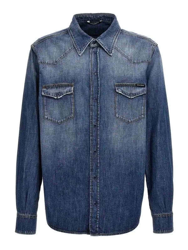 Dolce & Gabbana Chemise - Bleu Clair - Homme | G5KI3DG8HH5S9001