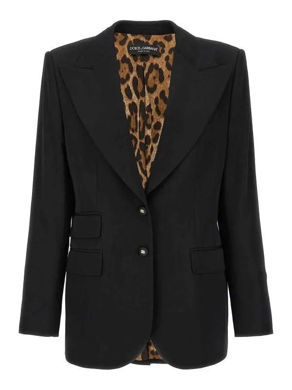 Dolce & Gabbana Blazer - Noir - Noir - Femme | F29Z8TFUBGBN0000
