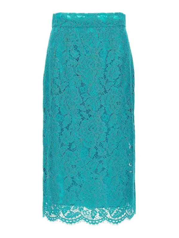 Dolce & Gabbana Jupe Midi - Bleu Clair - Femme | F4B7ITHLM7LB4469