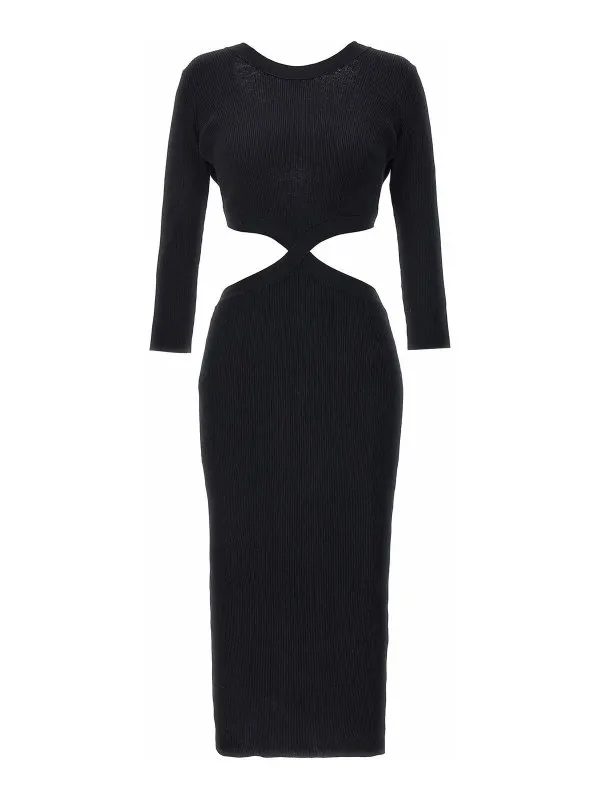 Elisabetta Franchi Robe Au Genou - Noir - Noir | AM64S41E2110