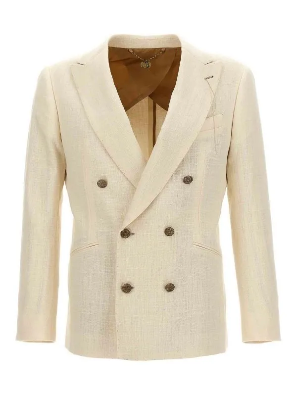 Maurizio Miri Blazer - Blanc - Blanc - Homme | SAM200011