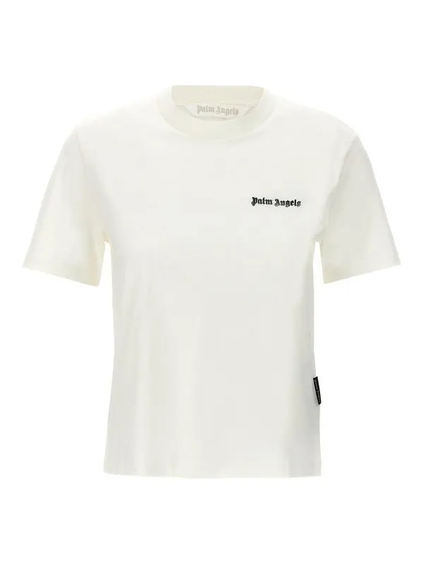 Palm Angels T-Shirt - Blanc - Blanc - Femme | PWAA044S24JER0010310