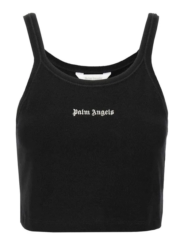 Palm Angels Top - Noir - Femme | PWAD060S24FAB0021003