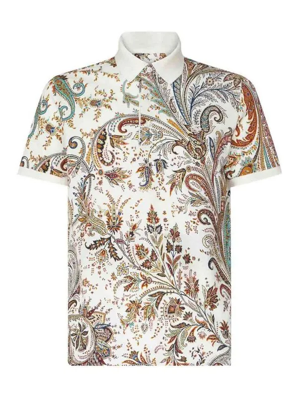 Etro Polo - Blanc - Blanc - Homme | MRMD0004AJ045X0800