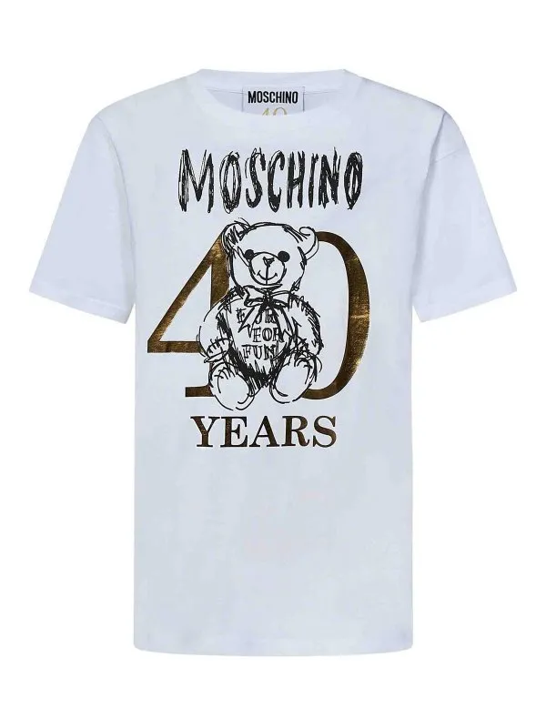 Moschino T-Shirt - Blanc - Blanc - Femme | 070504411001
