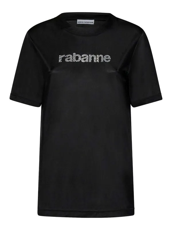 Rabanne Pull Col Rond - Noir - Noir - Femme | 24PJTE151PA0211P001