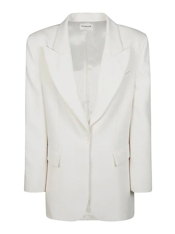 P.A.R.O.S.H. Blazer - Crème - Crème - Femme | D420271PANTY24002