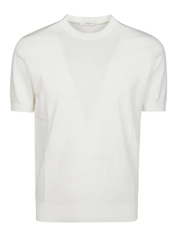 Paolo Pecora Pull Col Rond - Blanc - Blanc - Homme | A009F1001102