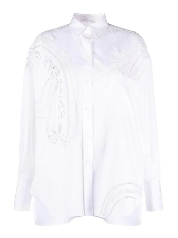 Ermanno Scervino Chemise - Blanc - Blanc - Femme | D442K326MSC10601