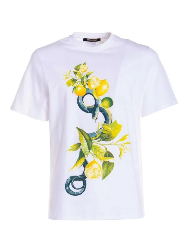 Roberto Cavalli T-Shirt - Blanc - Blanc - Homme | SRT61EJD06000052