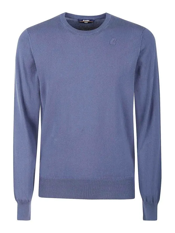 K-way Pull Col Rond - Bleu - Bleu - Homme | K8122SW732