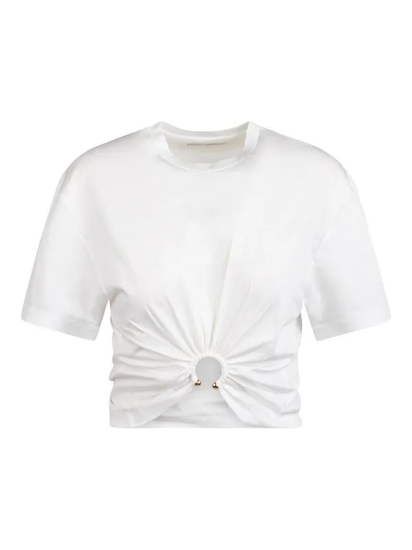 Rabanne T-Shirt - Blanc - Blanc - Femme | 23AJTO539CO0485P109