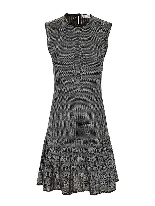 Alexander Mcqueen Robe Au Genou - Or - Or | 791095Q1A9N7078