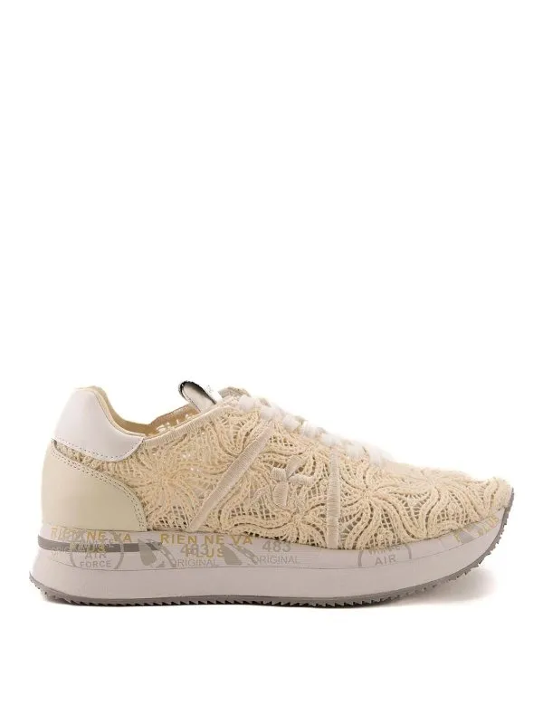Premiata Baskets - Blanc - Blanc - Femme | CONNY6787 | thebs.com