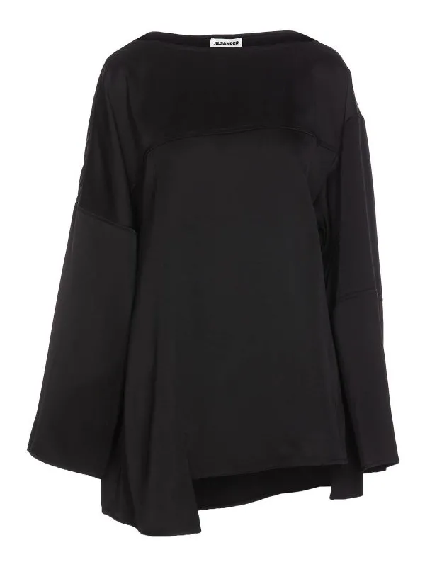 Jil Sander Pull Col Rond - Noir - Noir - Femme | J01NC0135J65112001