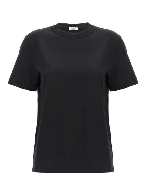 Brunello Cucinelli T-Shirt - Noir - Noir - Femme | M0T81BI100C101