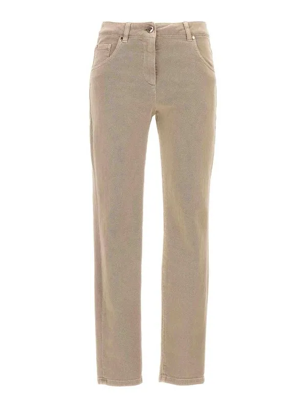 Brunello Cucinelli Jean Droit - Beige - Beige | MH137P5679C9504