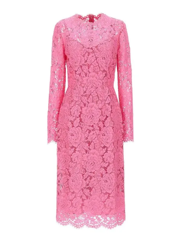 Dolce & Gabbana Maxi Robe - Couleur Chair - Rose | F6M0DTHLM7LF0758