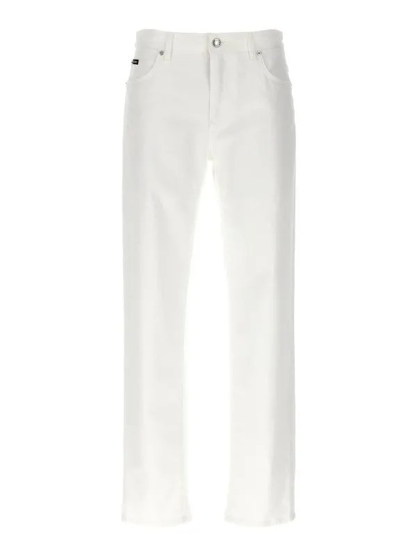 Dolce & Gabbana Jean Droit - Blanc - Blanc | FTCS0DG8IB7S9001