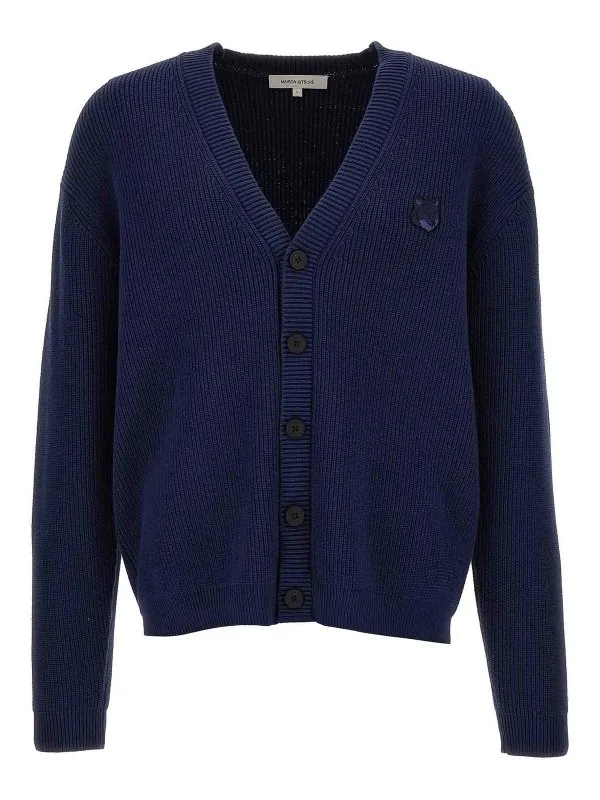 Maison Kitsuné Cardigan - Bleu - Bleu - Homme | MM00506KT1098P476