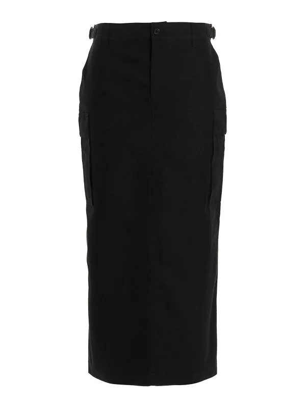 Wardrobe.NYC Jupe Midi - Noir - Noir - Femme | W2064R11BLACK