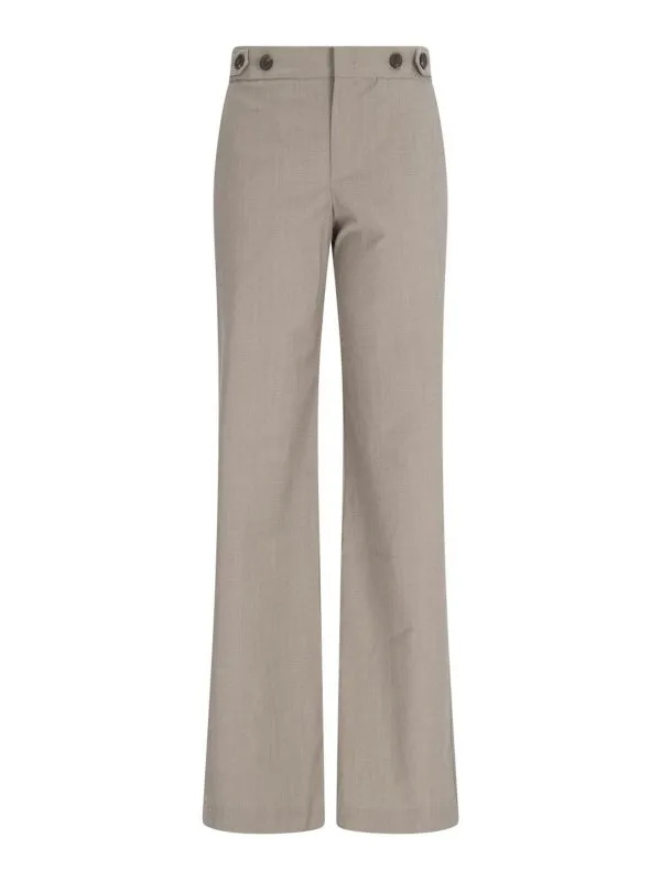 Eudon Choi Pantalons Décontractés - Beige | EC24SS6T002ABIRCH