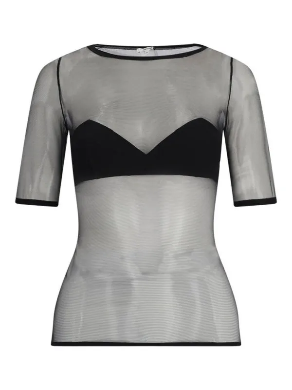 Nensi Dojaka Top - Noir - Noir - Femme | NDSS24TOP063BLACK