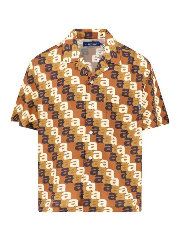 Awake Ny Chemise - Marron - Marron - Homme | AWKSP24TP005BROWNMULTI