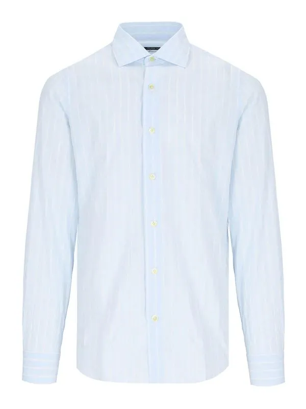 Finamore 1925 Chemise - Bleu - Bleu - Homme | P4045DMILANOLUIGI01